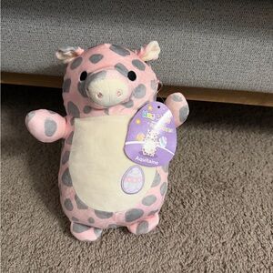 Squishmallows Pink and Gray Spotted Stuffed Animal